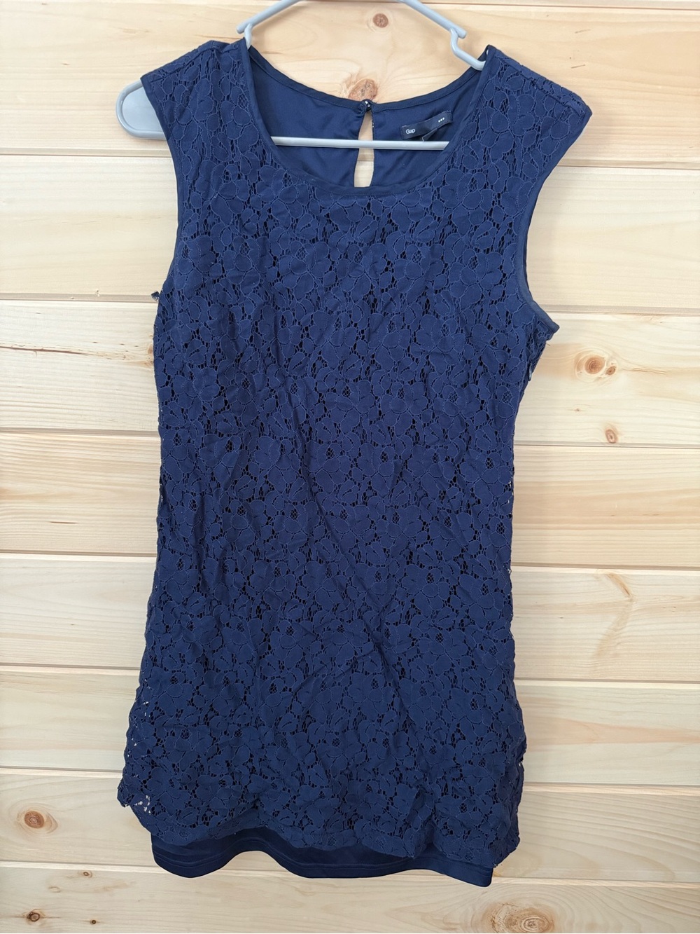 GAP Navy Lace Sleeveless Dress